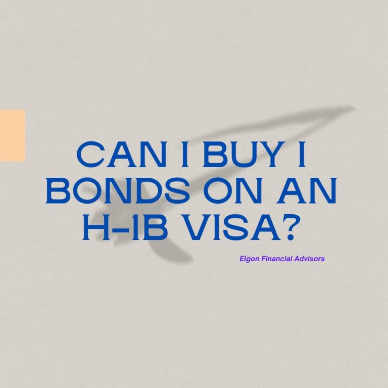 Can an H-1B Visa holder buy I Bonds